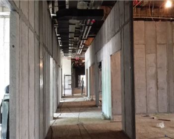 交大教學(xué)樓裝配式墻板施工